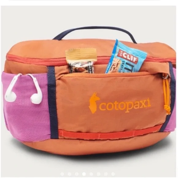 Cotopaxi Lagos 5L Hiking Hydration Hip Pack Orange Purple NWT Ventilated - Picture 7 of 10